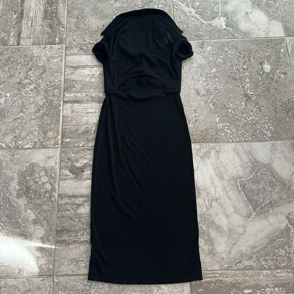 Helmut Lang Revolve* Back-Cut Out Cardigan Dress in Black, NWT, Size S - Picture 5 of 11